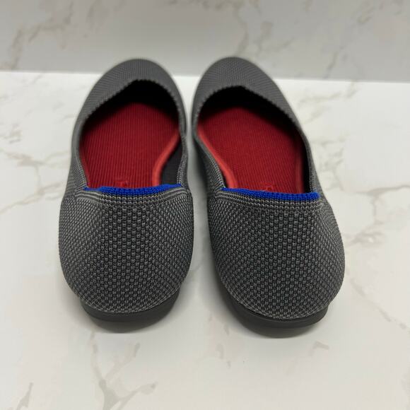 Rothy's The Flat ballet flats in charcoal gray Round toe Women’s Size 7W - Picture 8 of 8